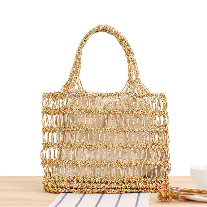 Practical mesh straw bag Kalsten