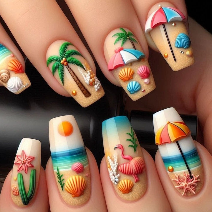 Coastal Paradise Nail Art Kalsten