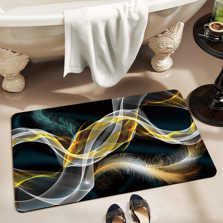 Elegant Monogrammed Bathroom Mat Kalsten