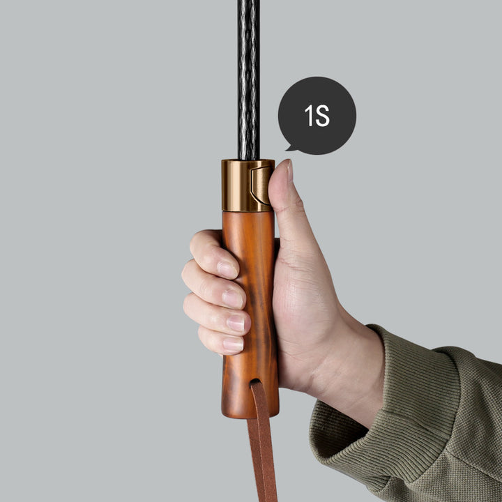 Men's automatic business umbrella with wooden handle Kalsten