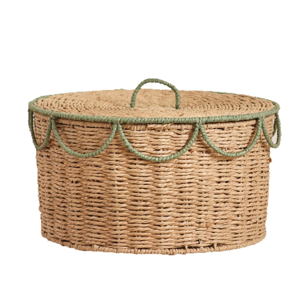 Handcrafted Vintage-Style Storage Basket Kalsten