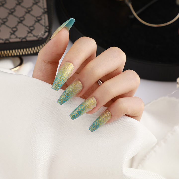 Nails with Glitter Effect Kalsten