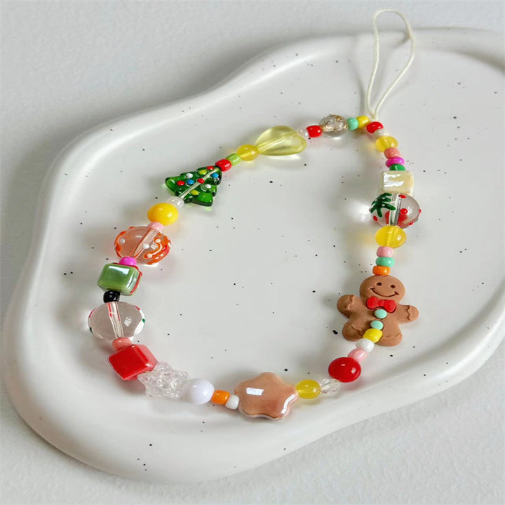 Creative Holiday-Themed Beaded Phone Strap Kalsten