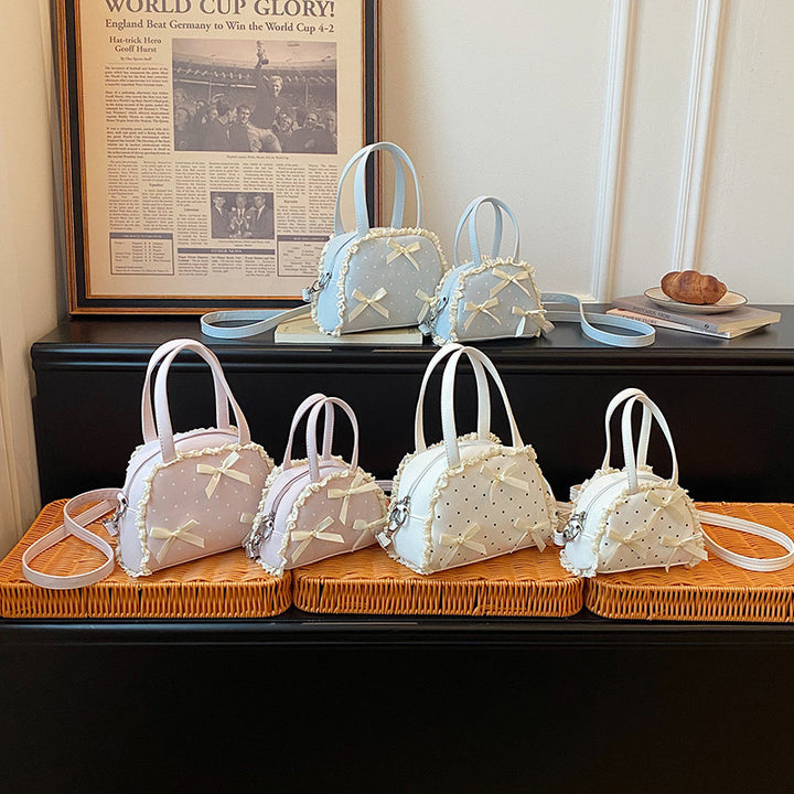 WoCharming Bow-Embellished Everyday Handbag Kalsten