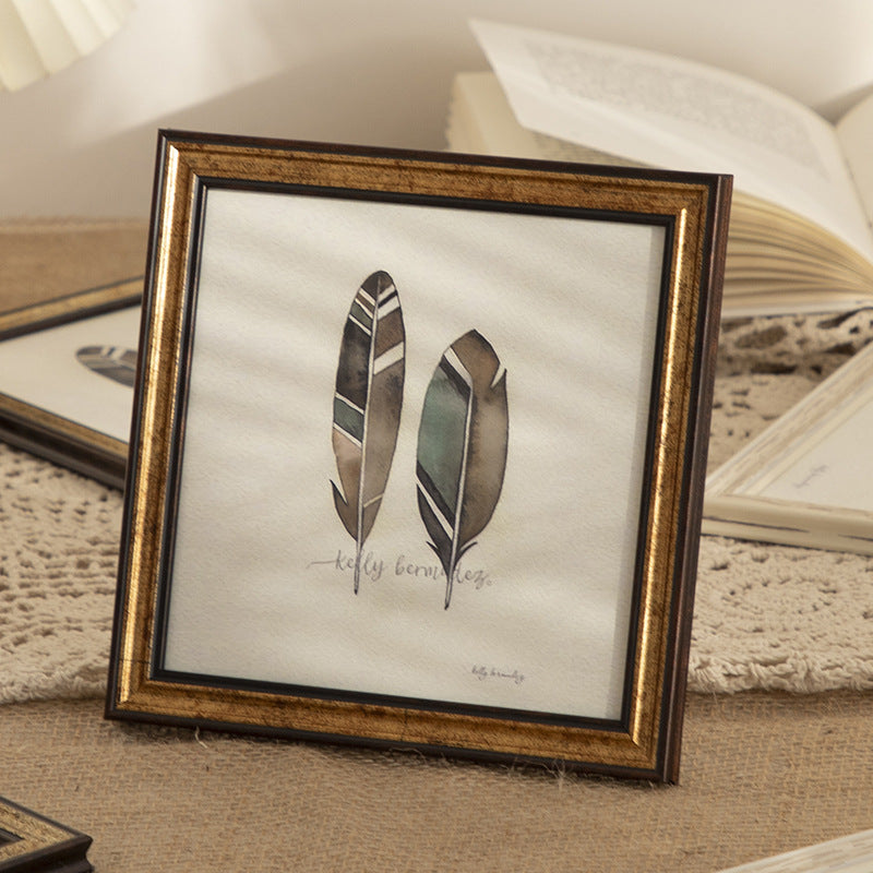 Elegant Feather Art Frame