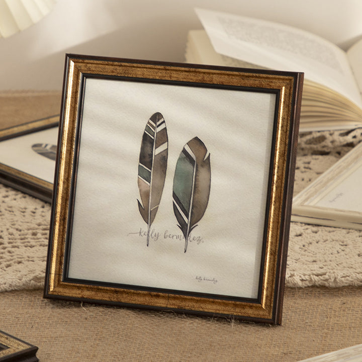 Elegant Feather Art Frame