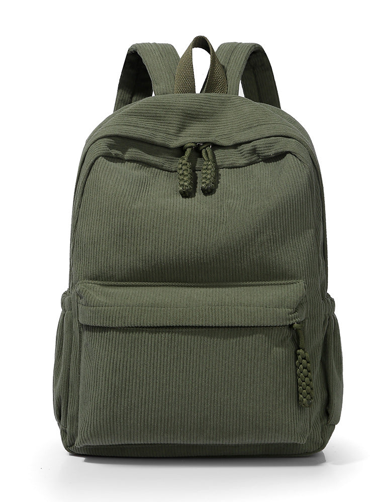 Casual Corduroy Backpack Kalsten