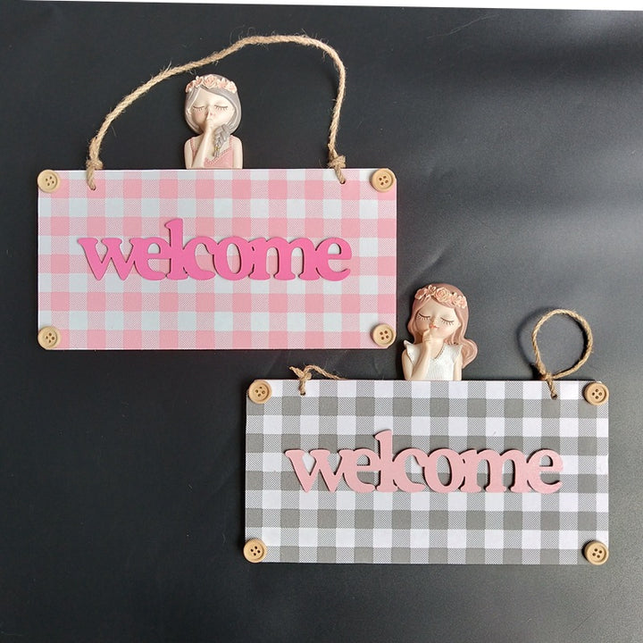 Charming Welcome Wall Sign Decorative Plaque
