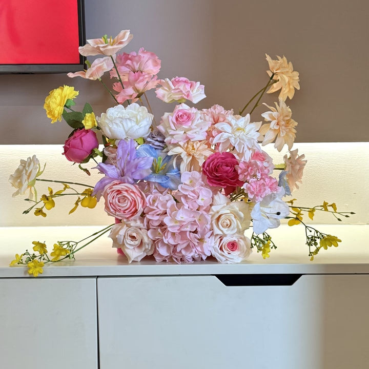 Vibrant Artificial Floral Centerpiece Arrangement