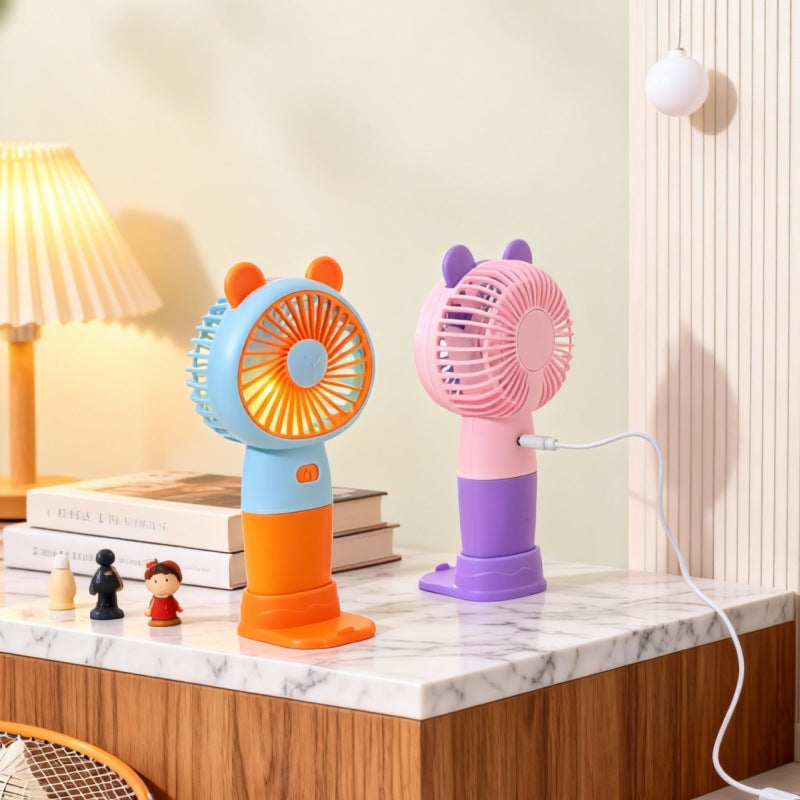 Women's portable hand-held fan with innovative animal design Kalsten