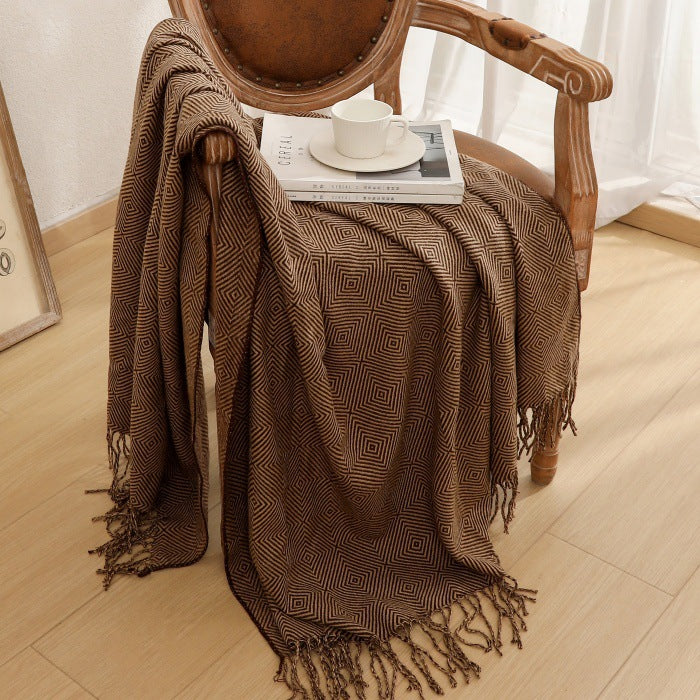 Decorative Woven Throw Blanket Kalsten