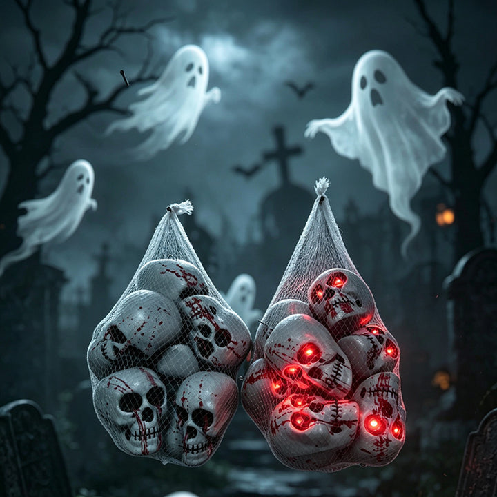 Creepy LED Glowing Skull Decoration