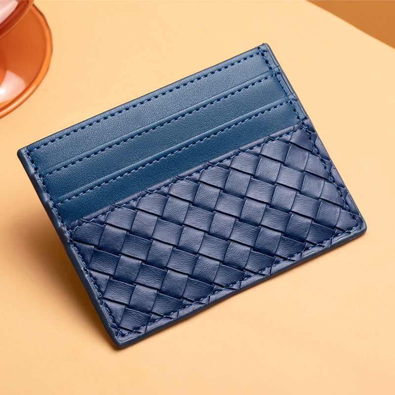 Woven Leather Card Holder Kalsten