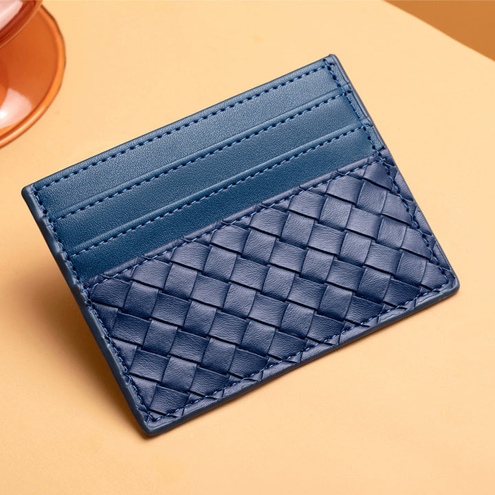 Woven Leather Card Holder Kalsten