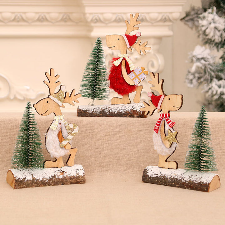 Decorative Wooden Reindeer Figurine Kalsten