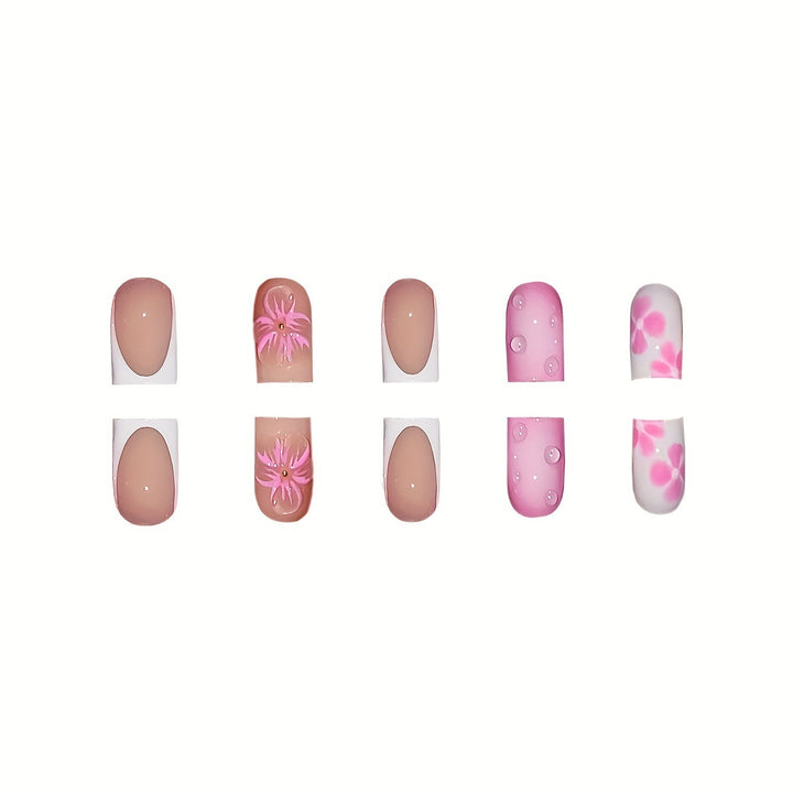 Artistic Floral Nail Art Extensions Kalsten