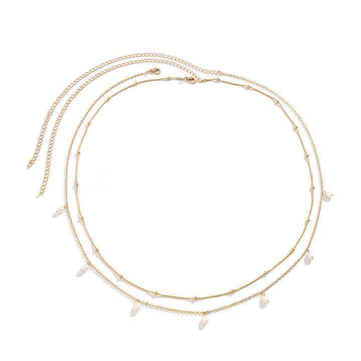 Elegant Layered Chain Necklace Kalsten