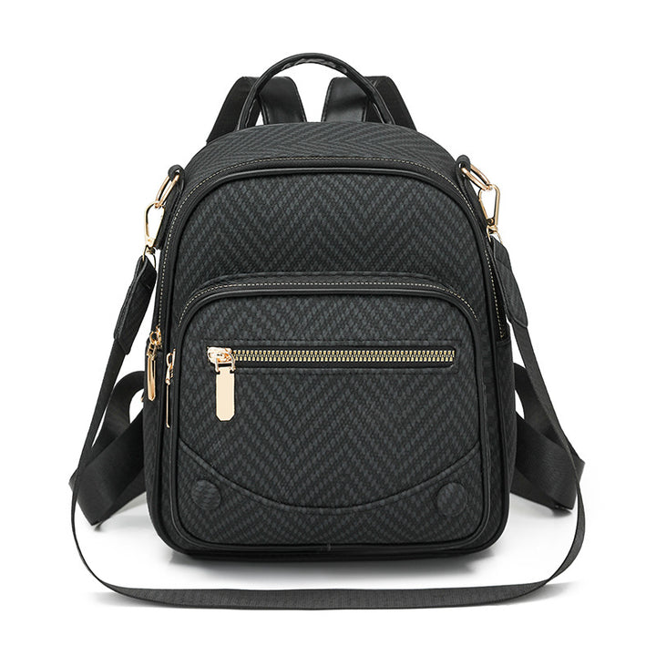 Multi-Functional Herringbone Pattern Backpack Kalsten