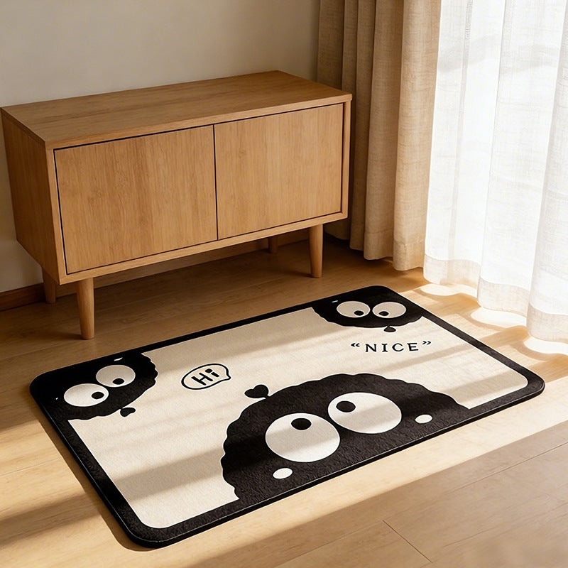 Playful Cow-Themed Bathroom Mat Kalsten