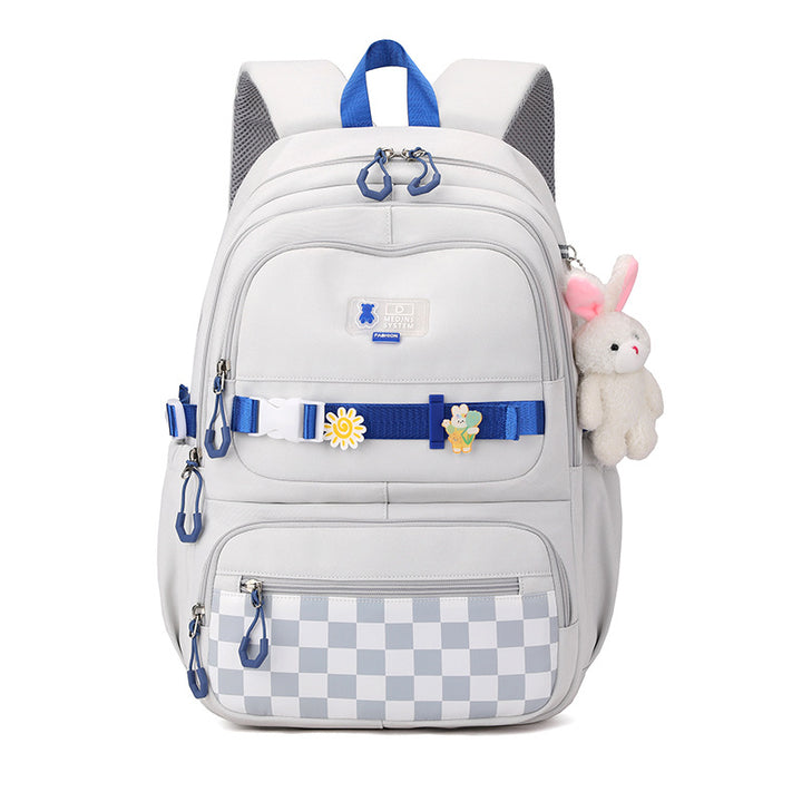 Cute school backpack with playful charms Kalsten