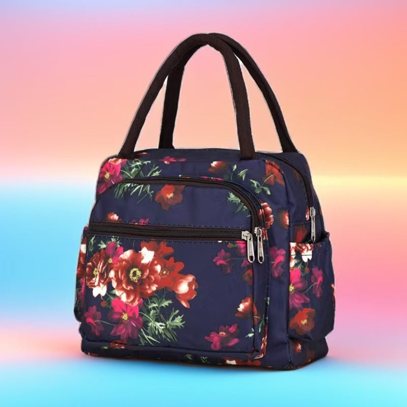 Insulated Cat Print Lunch Cooler Bag Kalsten