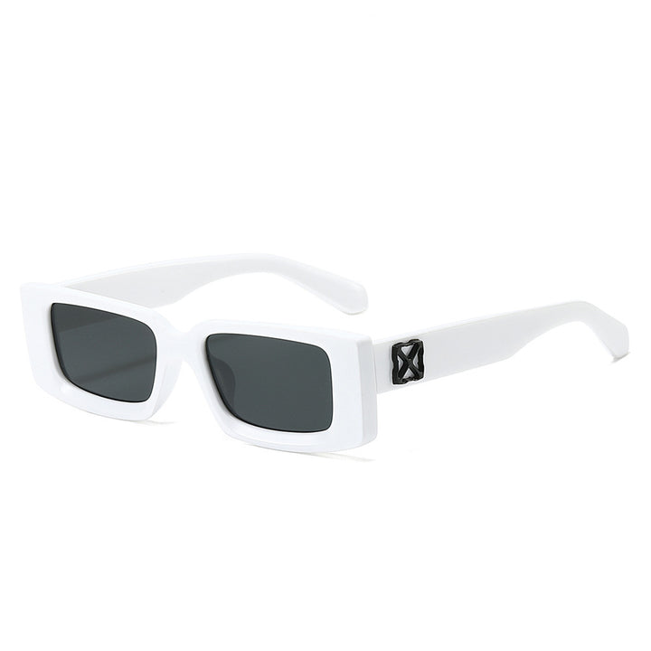 Oversized Geometric Sunglasses with Decorative Metal Accents Kalsten