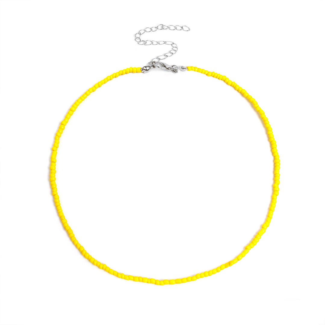 Colorful Beaded Choker Necklace Kalsten