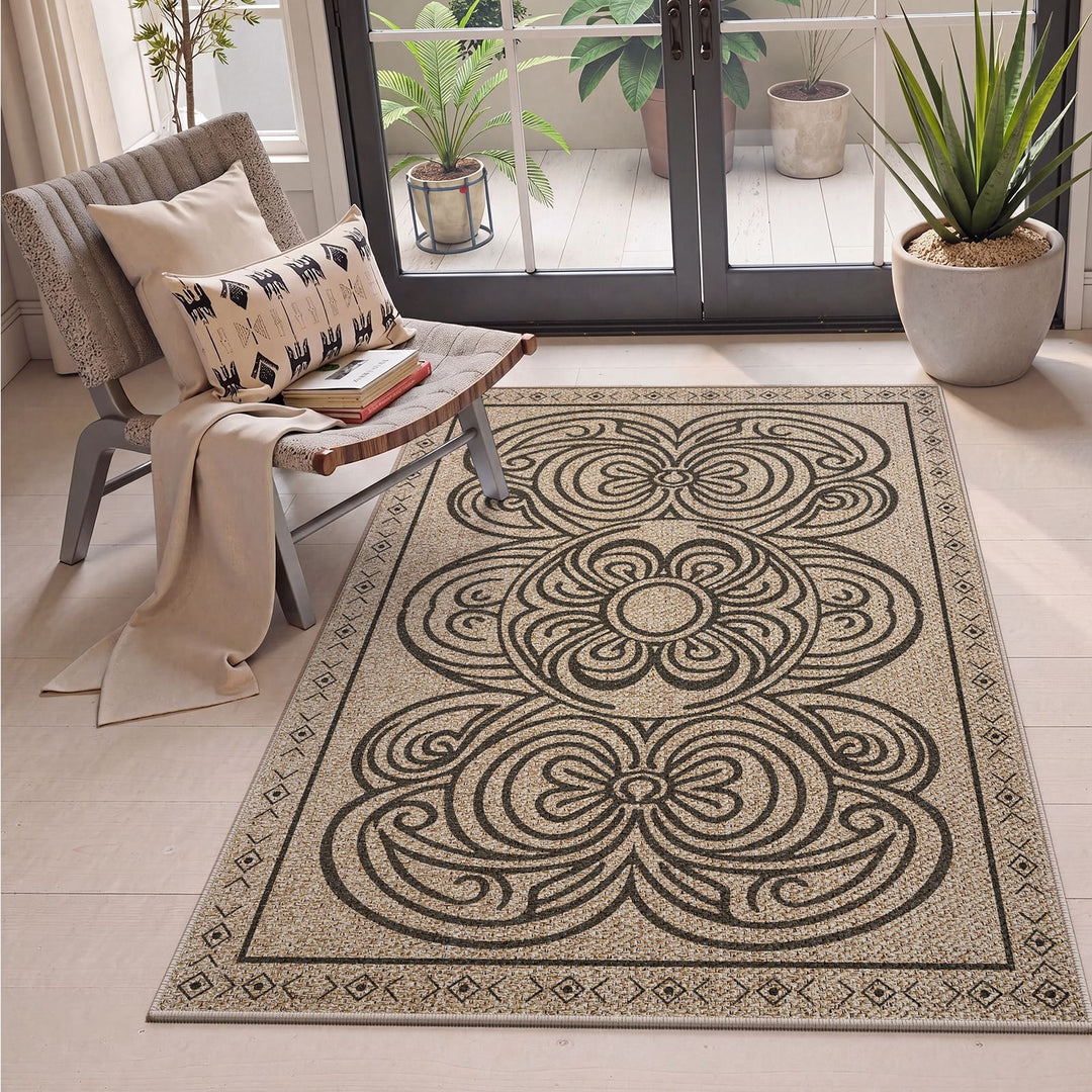 Geometric Patterned Indoor Area Mat Kalsten