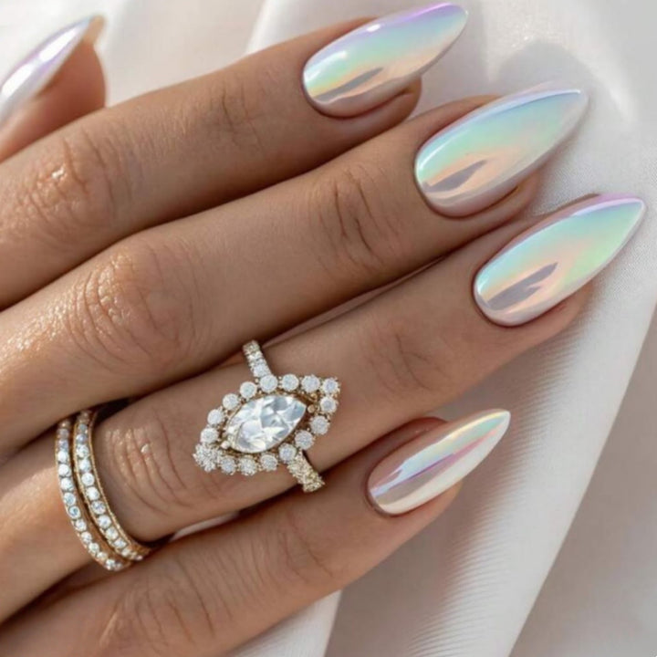 Iridescent Stiletto Press-On Nail Set Kalsten