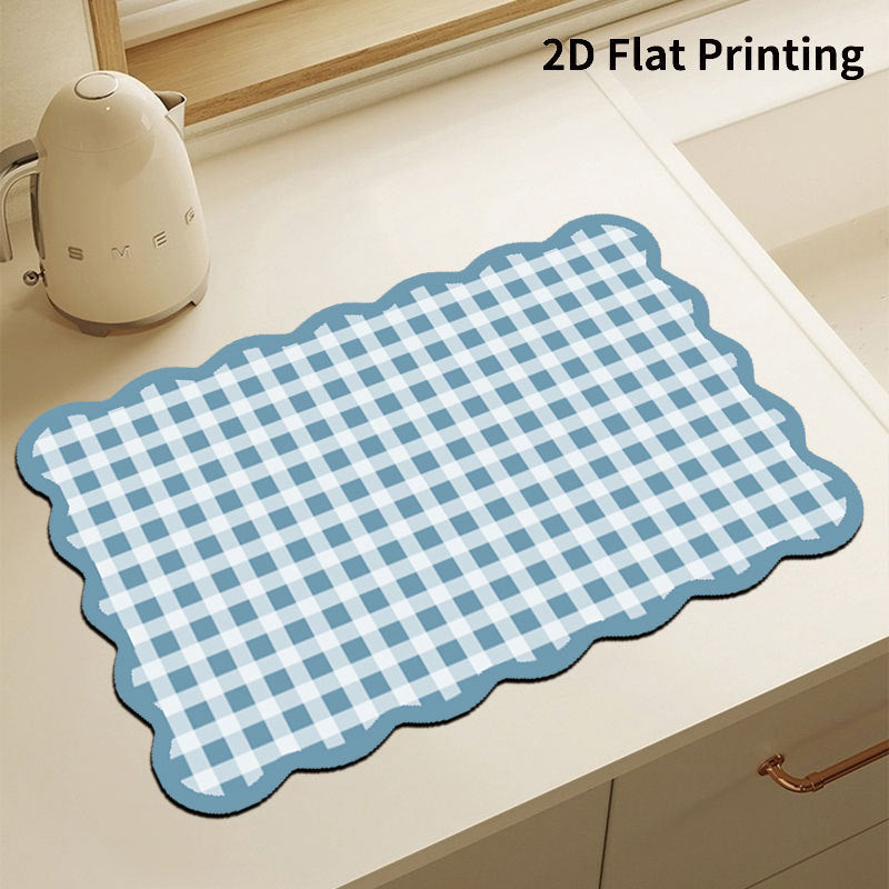 Checkered Kitchen Comfort Mat