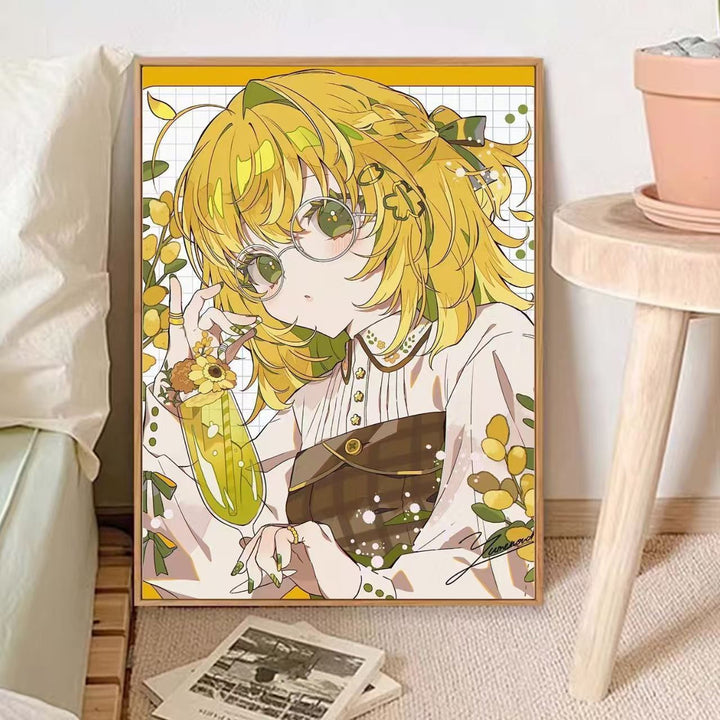 Whimsical Anime-Inspired Canvas Art Print Kalsten