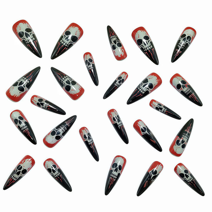 Halloween themed artificial nails Kalsten
