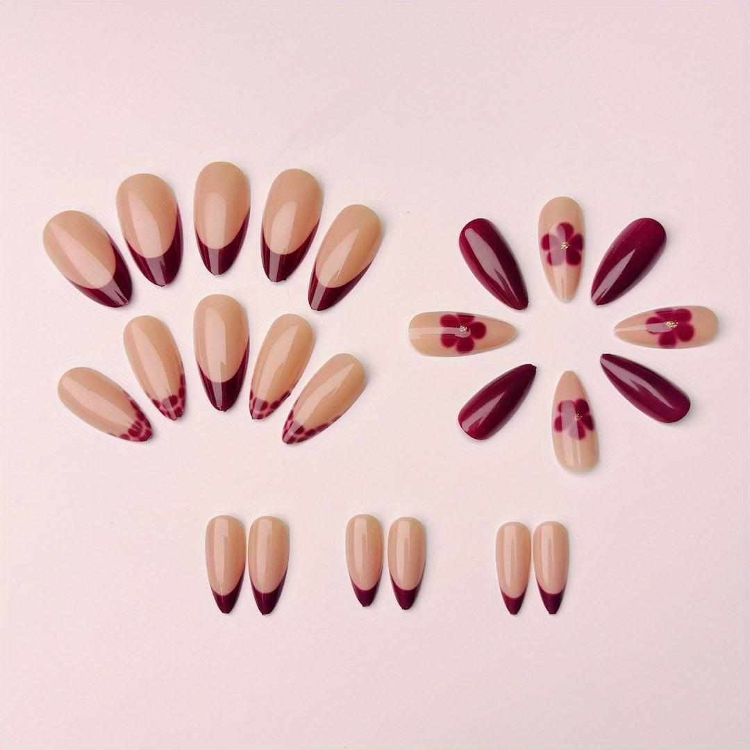 Artistic Floral Accent Nail Art Kalsten