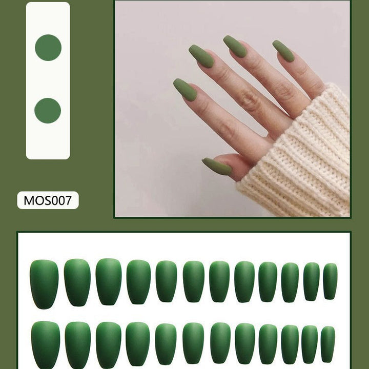 Matte Finish Press-On Nail Tips Kalsten 178815*10mm0277
