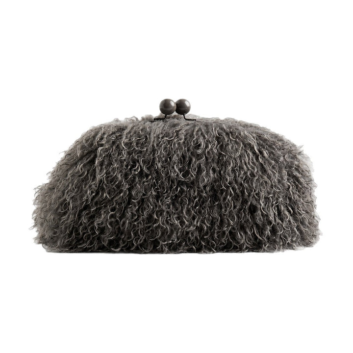 Fur Textured Clutch Bag