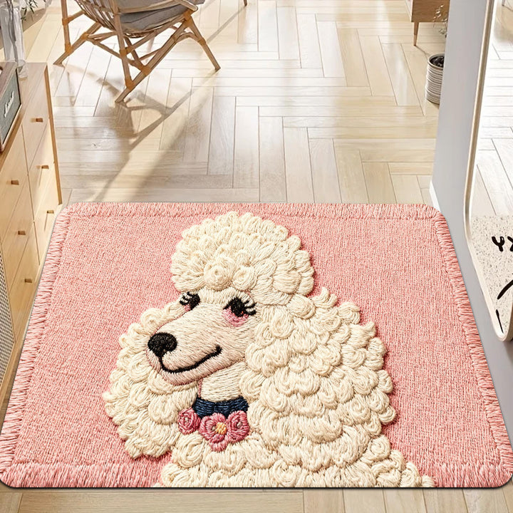 Quirky Cartoon Chicken Bath Mat