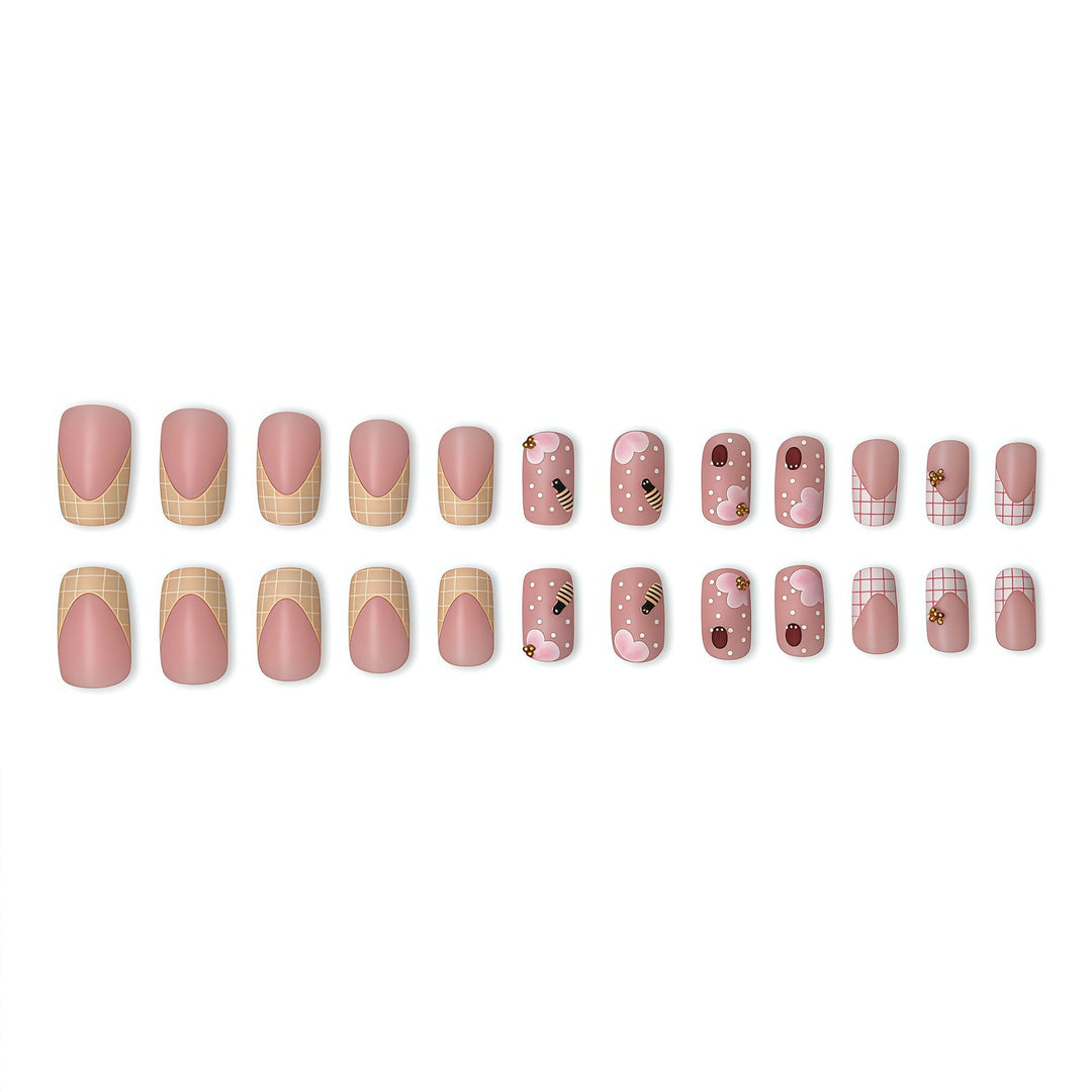 Artistic Floral-Themed Press-On Nails Kalsten