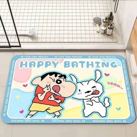 Cute Dog-Themed Bath Rug