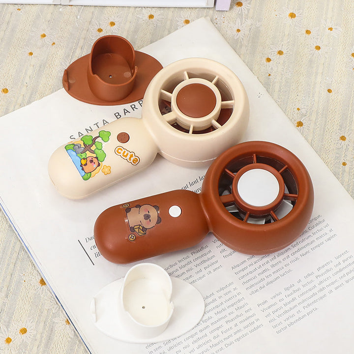 Women's portable hand fan with powerful battery and ergonomic design Kalsten