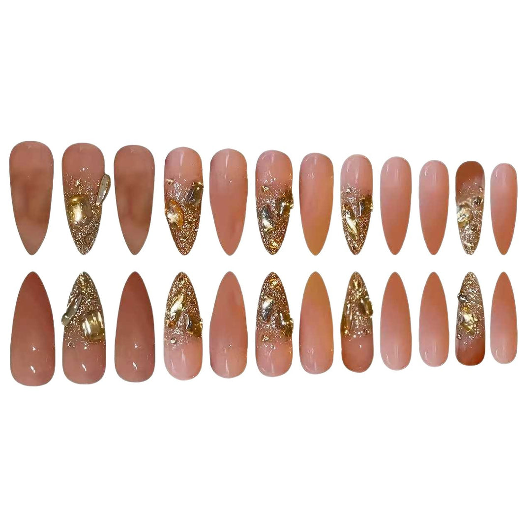 Luxury Glittering Nail Extensions Kalsten