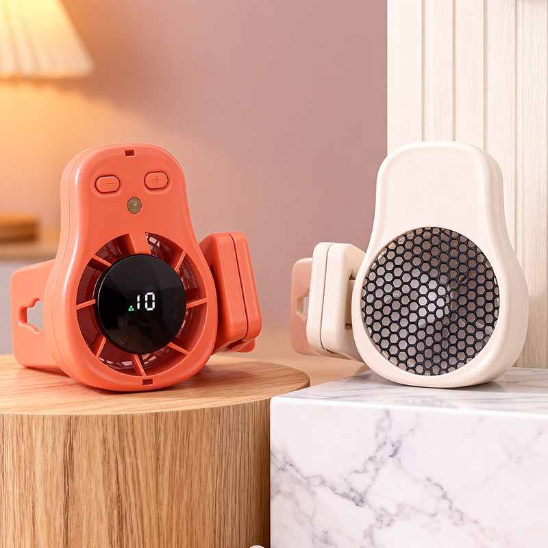 Women's Compact Clip Fan with LED Temperature Display Kalsten