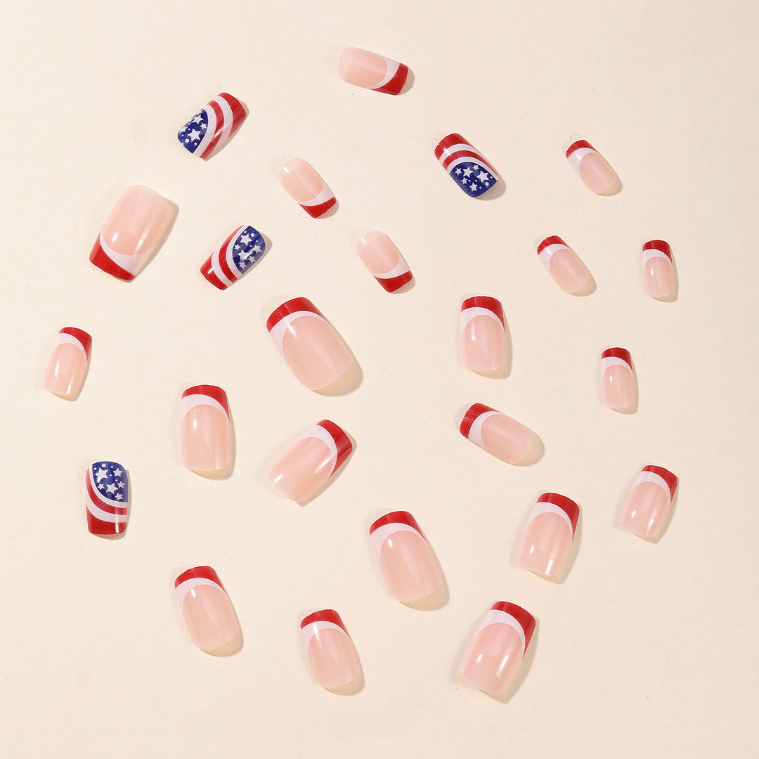 Patriotic Nail Art Extensions Kalsten