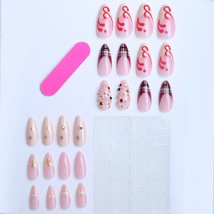 Artificial nails with sparkling details Kalsten