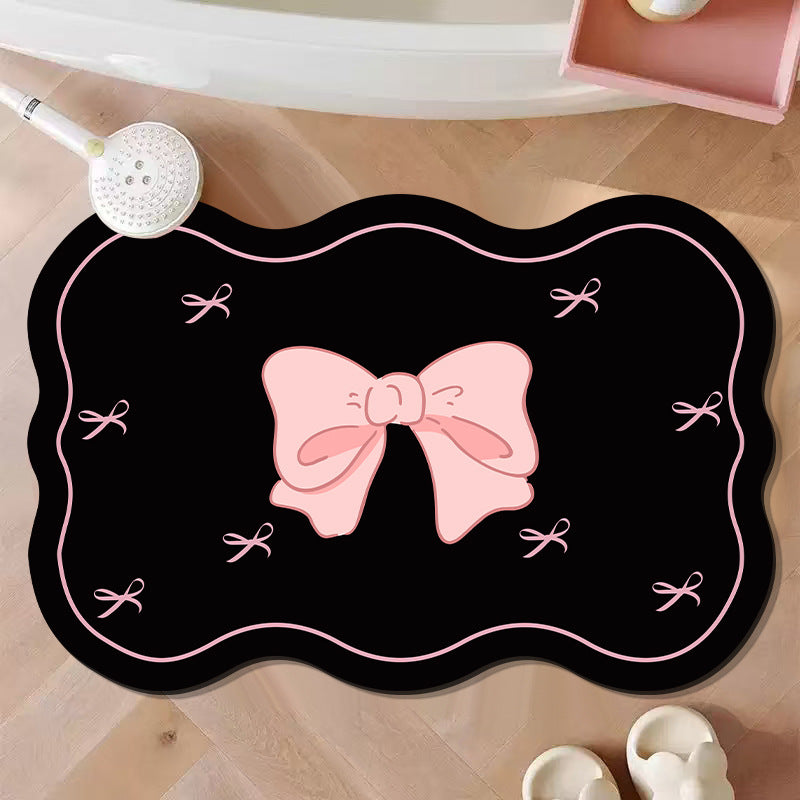 Decorative Bow-Shaped Bath Mat Kalsten