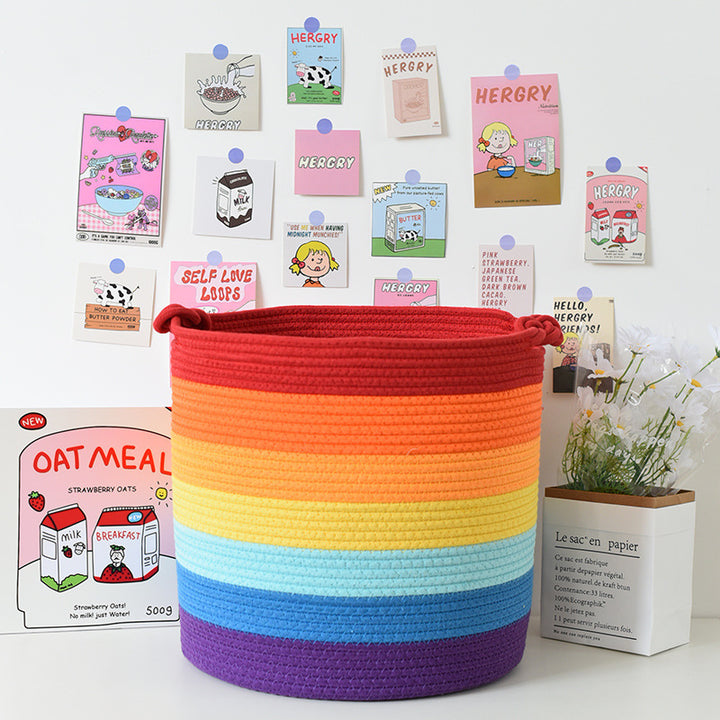 Modern storage basket with handles Kalsten