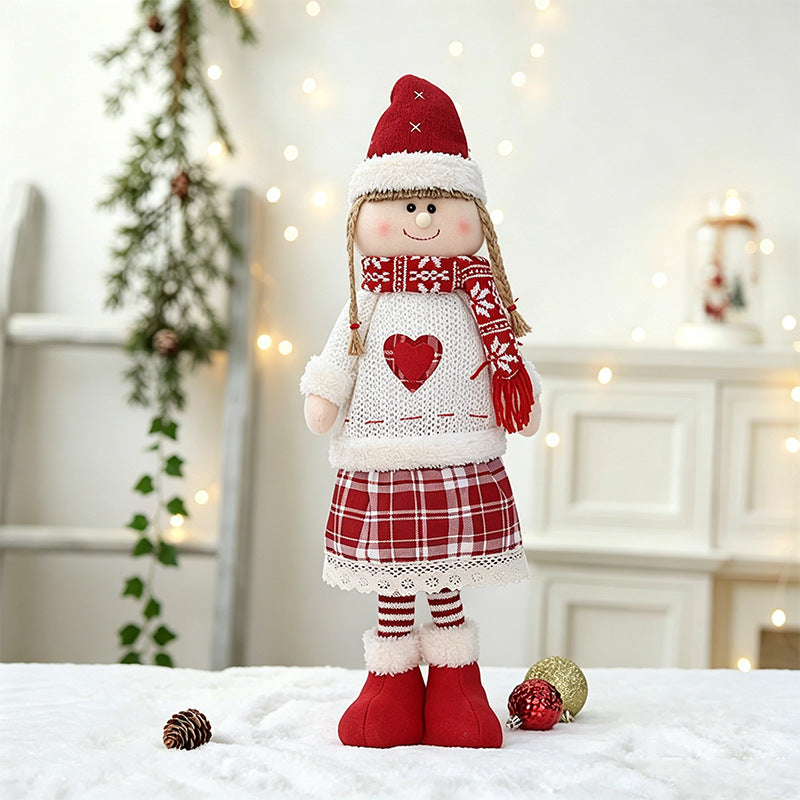 Whimsical Holiday Doll Figurine