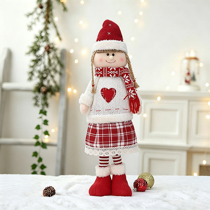 Whimsical Holiday Doll Figurine