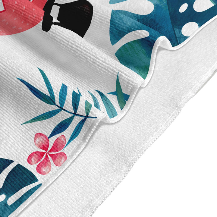 Beach towel with colorful floral pattern Kalsten
