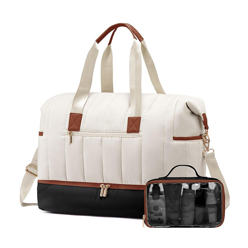 Fashionable and Practical Leisure Tote Bag with Detachable Cosmetic Pouch Kalsten