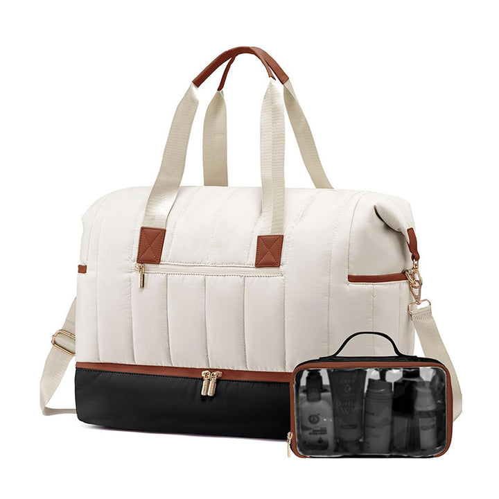 Fashionable and Practical Leisure Tote Bag with Detachable Cosmetic Pouch Kalsten